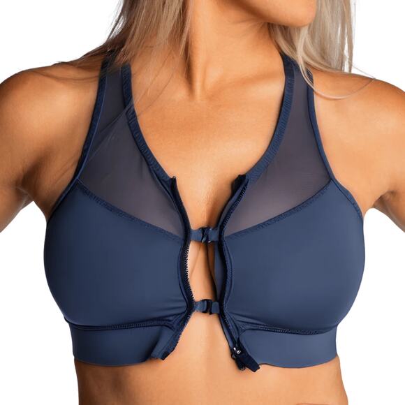 Handful High Impact The Closer Sports Workout Bra in Night Swim Navy - Small - Picture 2 of 6
